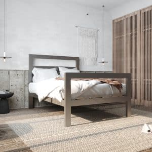 سرير اوضه نوم حديد 140 سم بتصميم عصري مناسب للشباب والأطفال