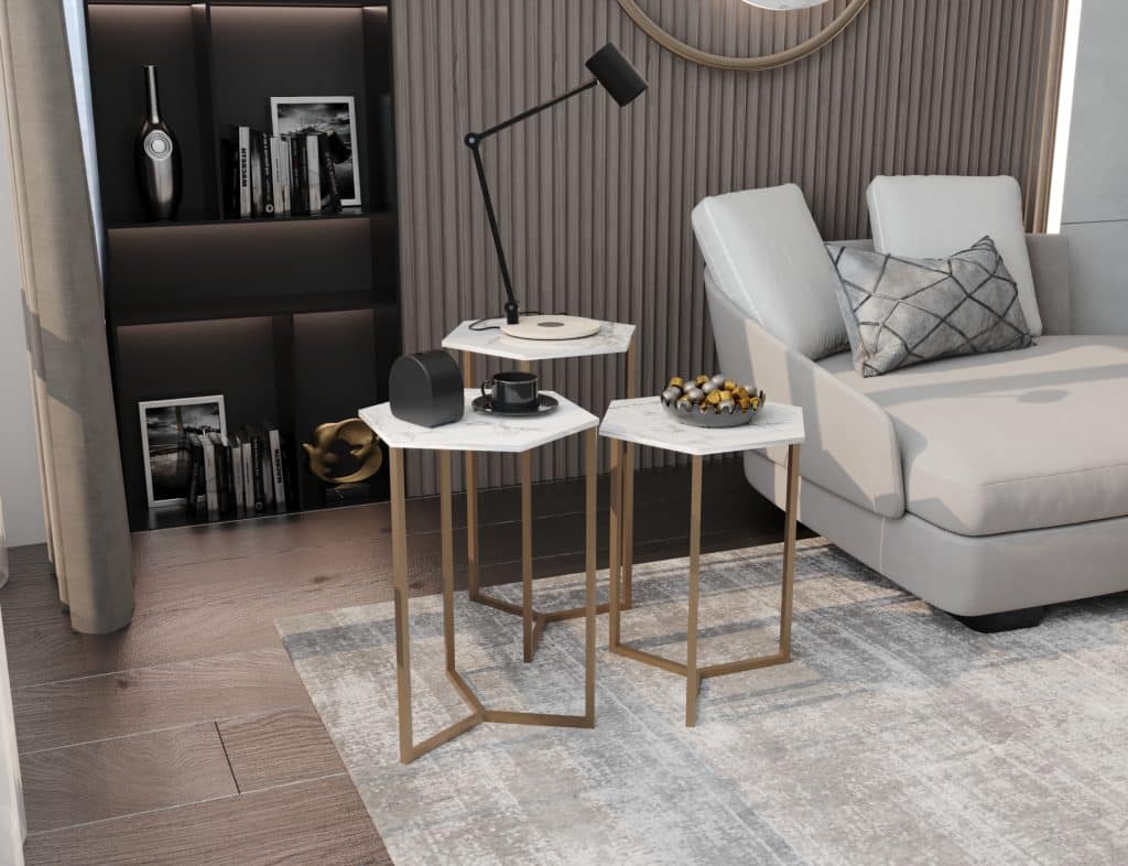 ترابيزة جانبية - ترابيزة مودرن - ترابيزة استانلس - ترابيزة حديد - ترابيزة رخام