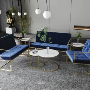 طقم انتريه مودرن كحلي ازرق