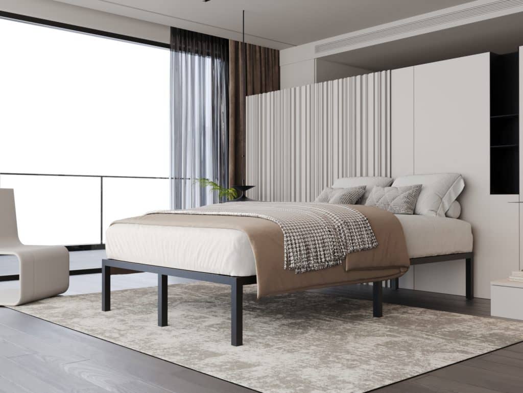 سرير حديد مودرن 120 سم مناسب للشباب والمتزوجين