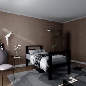 سرير حديد مودرن 100 سم مناسب للأطفال والشباب