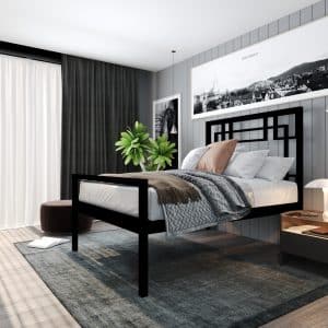 سرير حديد مودرن 150 سم