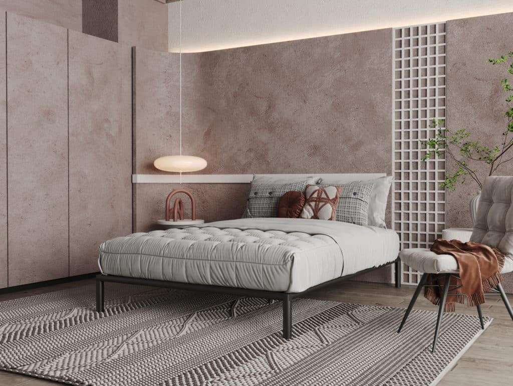 سرير حديد مودرن 120 سم مناسب لغرف نوم الشباب والأطفال