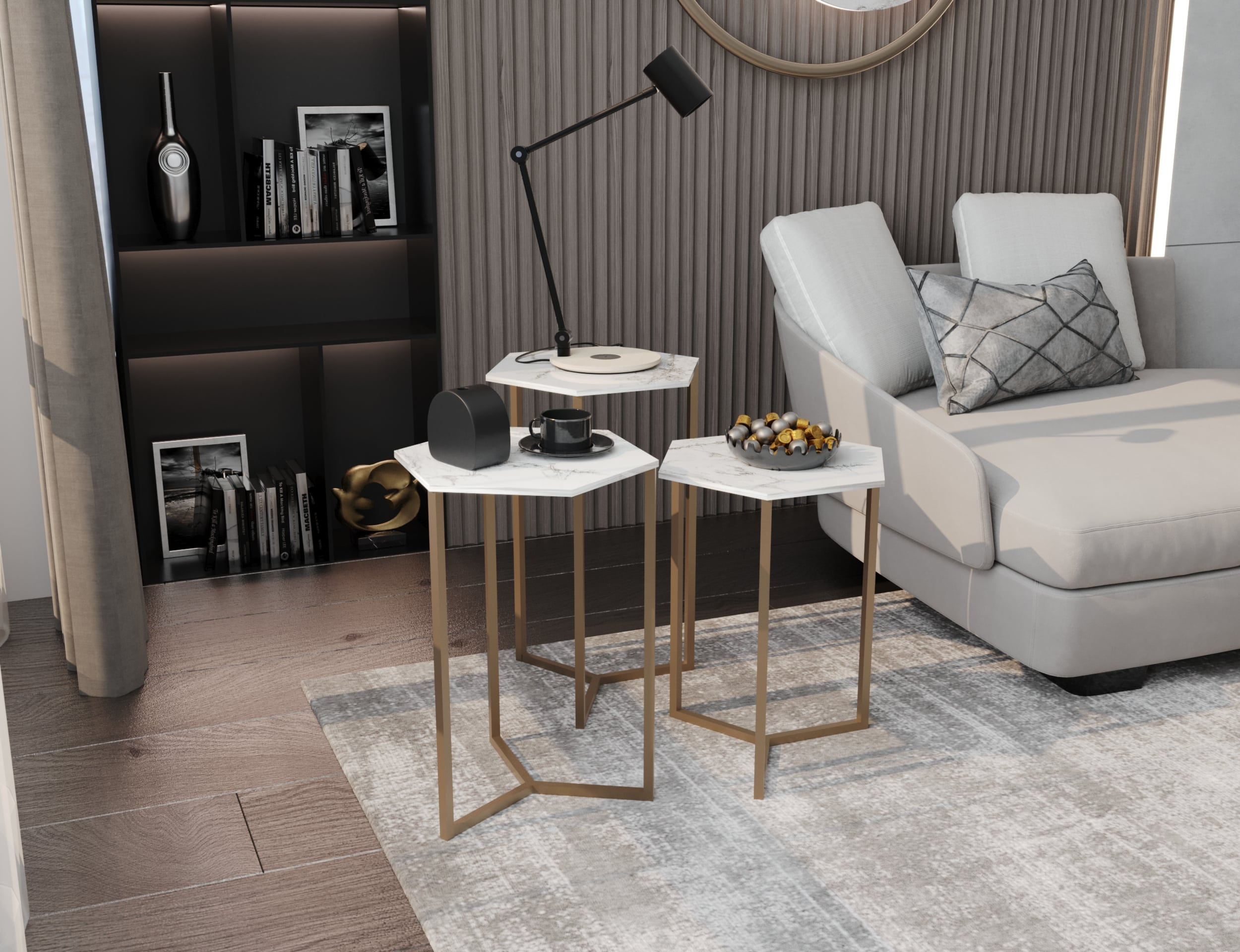 ترابيزة جانبية - ترابيزة مودرن - ترابيزة استانلس - ترابيزة حديد - ترابيزة رخام