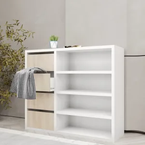 جزامة خشب أبيض وبيج