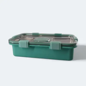 لانش بوكس مقسم من الاستانلس صحي مناسب للمدرسة والعمل