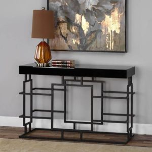 كونسول 100×30×90 سم من - أسود