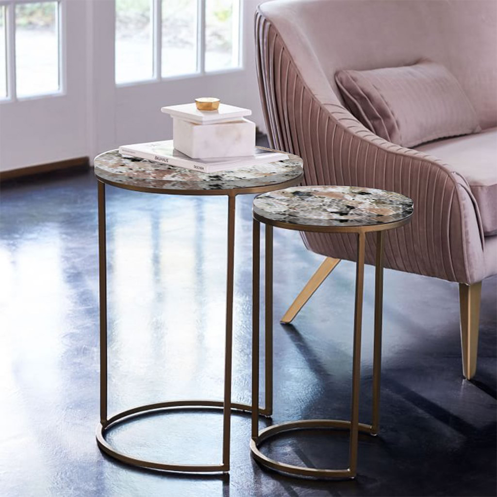 طقم ترابيزات جانبية ستيل