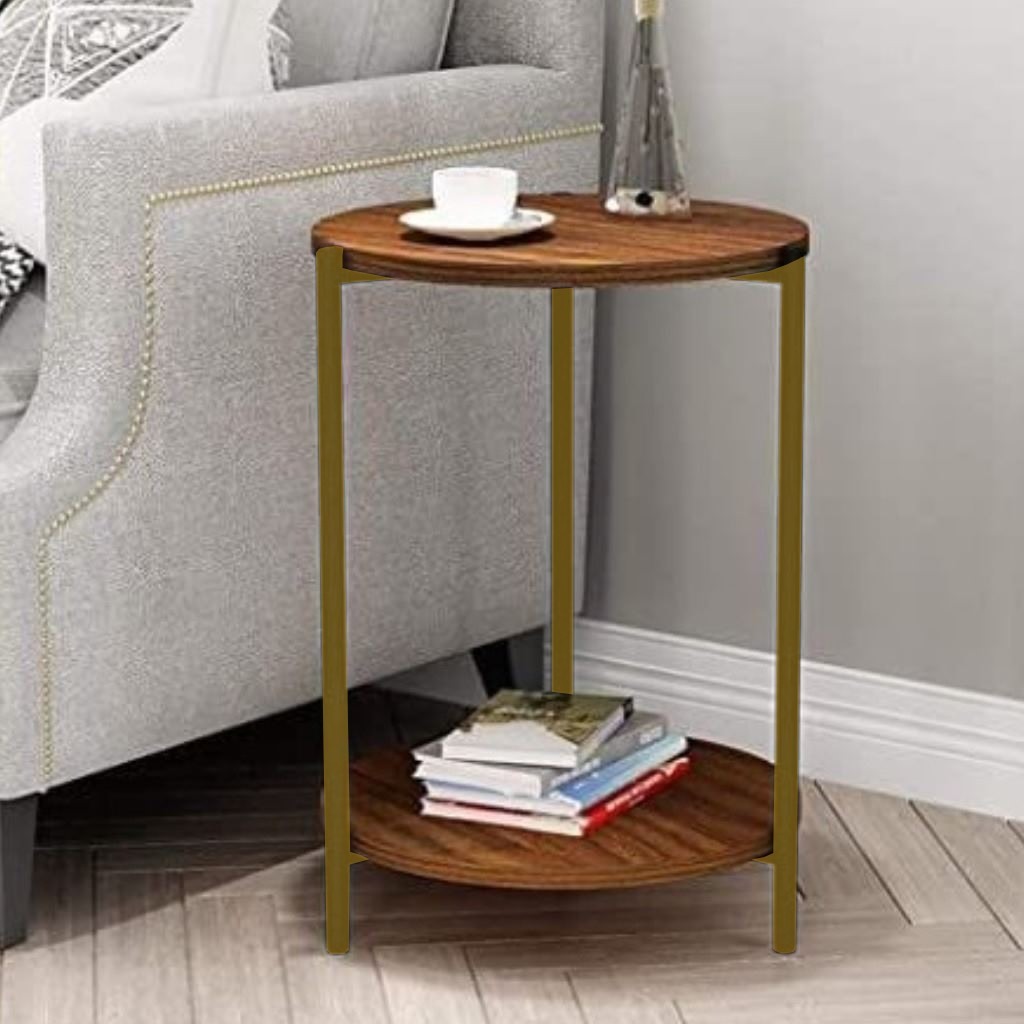 طاولة وسط باللونين الأسود والبني – قطعة واحدة