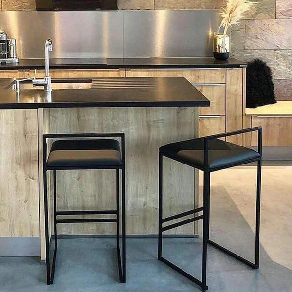 كرسي بار اسود